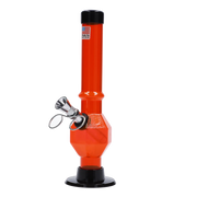JM Plastics Grenade Base with Pull Slide Acrylic Water Pipe - 8 in.