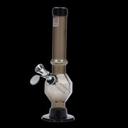 JM Plastics Grenade Base with Pull Slide Acrylic Water Pipe - 8 in.