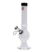 JM Plastics Grenade Base with Pull Slide Acrylic Water Pipe - 8 in.
