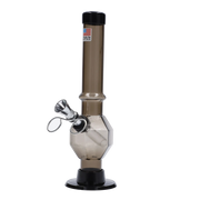 JM Plastics Grenade Base with Pull Slide Acrylic Water Pipe - 8 in.