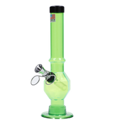 JM Plastics Grenade Base with Pull Slide Acrylic Water Pipe - 8 in.