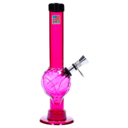 JM Plastics Alien Base with Pull Slide Acrylic Water Pipe - 8 in.