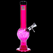 JM Plastics Alien Base with Pull Slide Acrylic Water Pipe - 8 in.