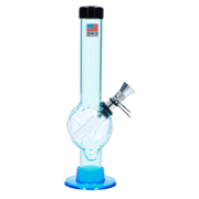 JM Plastics Alien Base with Pull Slide Acrylic Water Pipe - 8 in.