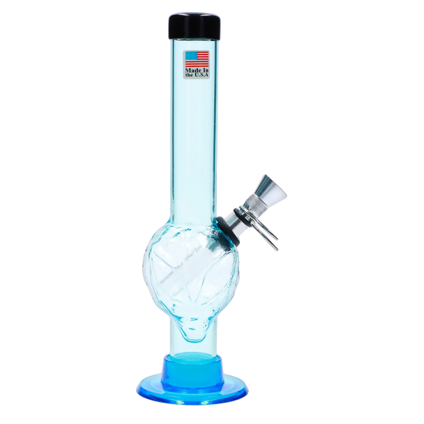 JM Plastics Alien Base with Pull Slide Acrylic Water Pipe - 8 in.