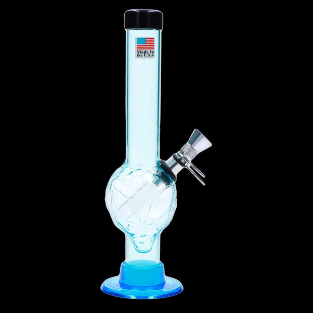 JM Plastics Alien Base with Pull Slide Acrylic Water Pipe - 8 in.
