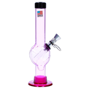 JM Plastics Alien Base with Pull Slide Acrylic Water Pipe - 8 in.