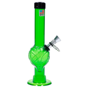 JM Plastics Alien Base with Pull Slide Acrylic Water Pipe - 8 in.