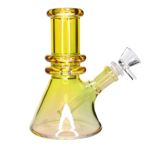 Valiant Heavy Iridescent Beaker Water Pipe - 6 in.