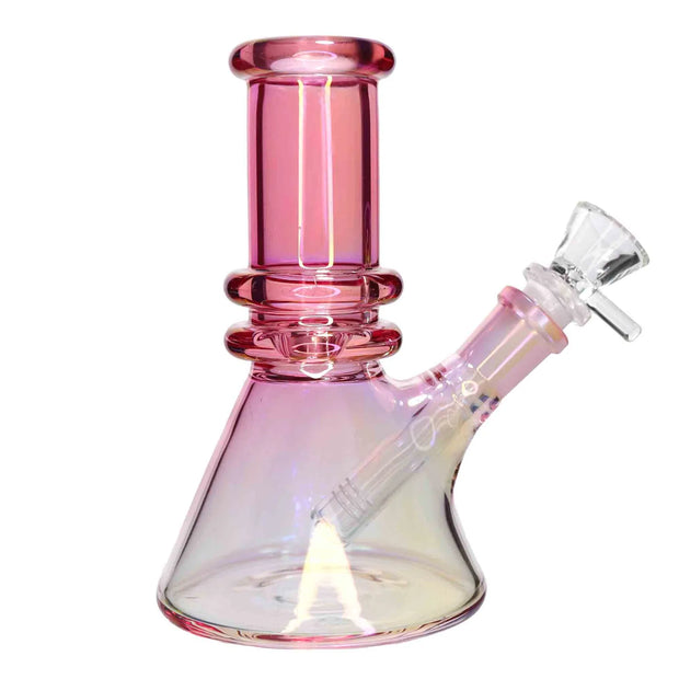 Valiant Heavy Iridescent Beaker Water Pipe - 6 in.