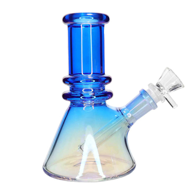 Valiant Heavy Iridescent Beaker Water Pipe - 6 in.