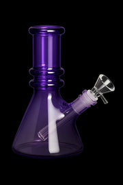 Valiant Heavy Iridescent Beaker Water Pipe - 6 in.