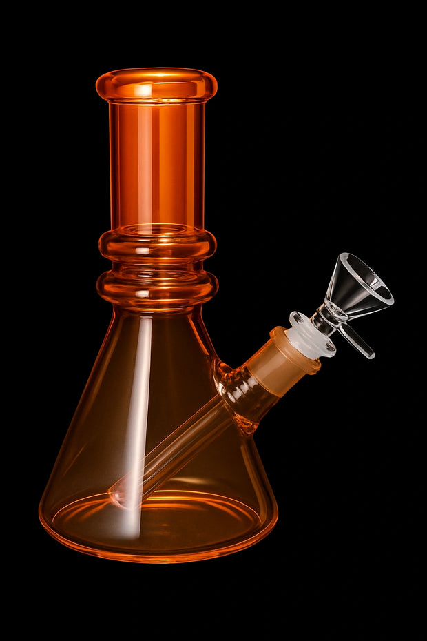 Valiant Heavy Iridescent Beaker Water Pipe - 6 in.