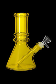 Valiant Heavy Iridescent Beaker Water Pipe - 6 in.