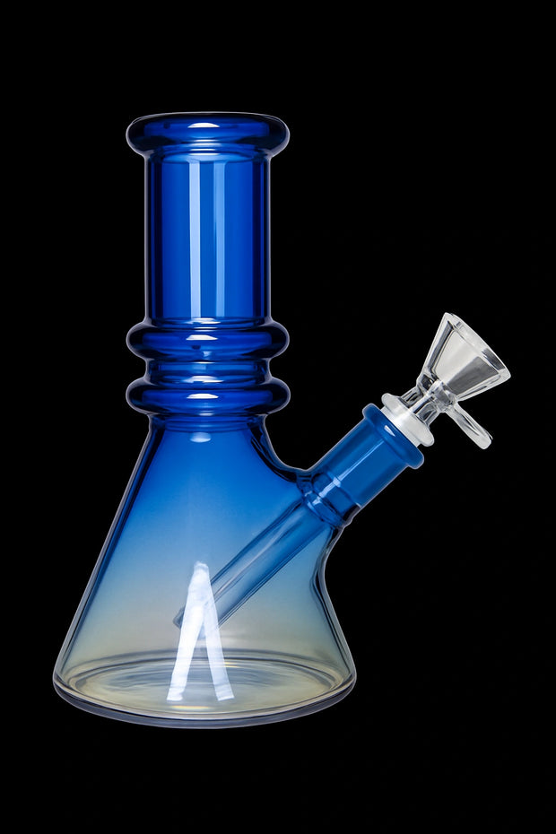 Valiant Heavy Iridescent Beaker Water Pipe - 6 in.