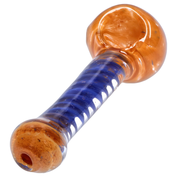 Valiant Frit Spiral Spoon Pipe - 4.5 in.