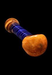 Valiant Frit Spiral Spoon Pipe - 4.5 in.
