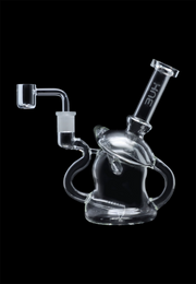 Hue - Mushroom Dab Rig Clear - 6.8"
