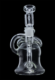 Hue - Mushroom Dab Rig Clear - 6.8"