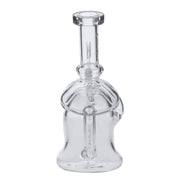 Hue - Mushroom Dab Rig Clear - 6.8"