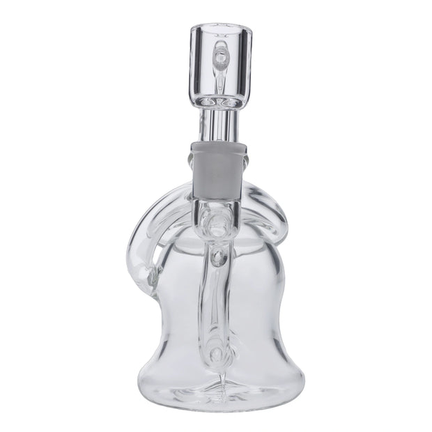 Hue - Mushroom Dab Rig Clear - 6.8"