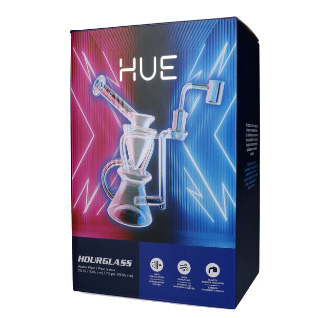Hue - Hourglass Dab Rig Clear - 7.5"