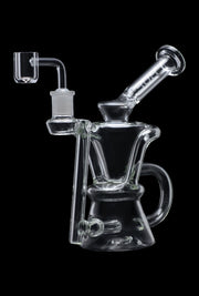 Hue - Hourglass Dab Rig Clear - 7.5"