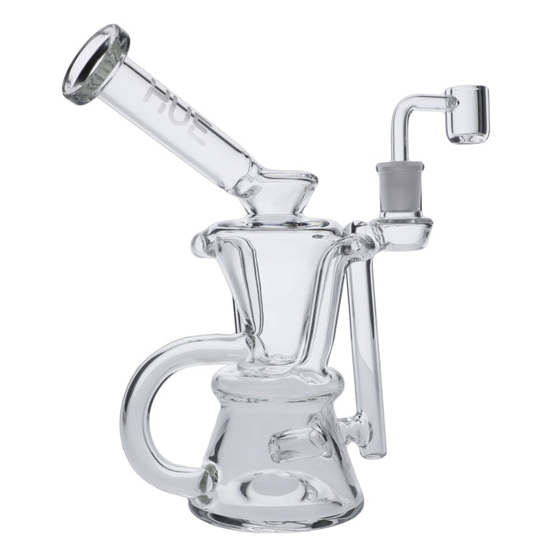 Hue - Hourglass Dab Rig Clear - 7.5"