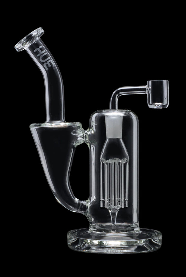 Hue - Whirlpool Dab Rig Clear - 9"