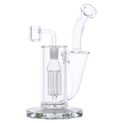 Hue - Whirlpool Dab Rig Clear - 9"