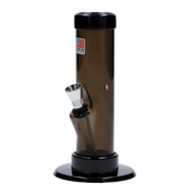 JM Plastics Mini Straight Tube with Carb Hole Acrylic Water Pipe - 6 in.