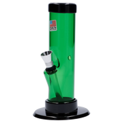 JM Plastics Mini Straight Tube with Carb Hole Acrylic Water Pipe - 6 in.
