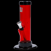 JM Plastics Mini Straight Tube with Carb Hole Acrylic Water Pipe - 6 in.
