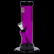 JM Plastics Mini Straight Tube with Carb Hole Acrylic Water Pipe - 6 in.