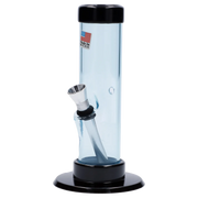 JM Plastics Mini Straight Tube with Carb Hole Acrylic Water Pipe - 6 in.