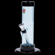JM Plastics Mini Straight Tube with Carb Hole Acrylic Water Pipe - 6 in.