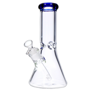 Beaker with Colour Mouthpiece & Ice Pinch Water Pipe - 10 in.