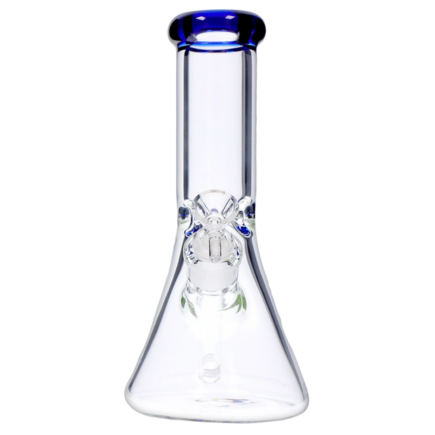 Beaker with Colour Mouthpiece & Ice Pinch Water Pipe - 10 in.