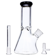 Beaker with Colour Mouthpiece & Ice Pinch Water Pipe - 10 in.
