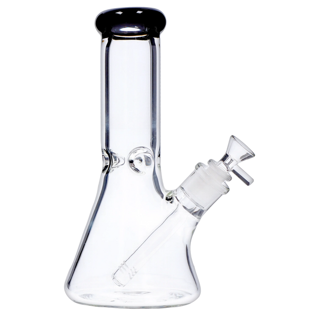 Beaker with Colour Mouthpiece & Ice Pinch Water Pipe - 10 in.