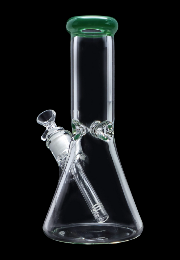 Beaker with Colour Mouthpiece & Ice Pinch Water Pipe - 10 in.