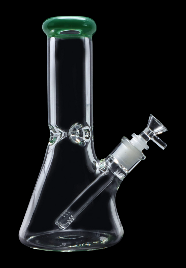 Beaker with Colour Mouthpiece & Ice Pinch Water Pipe - 10 in.