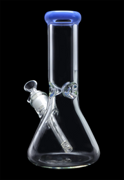 Beaker with Colour Mouthpiece & Ice Pinch Water Pipe - 10 in.