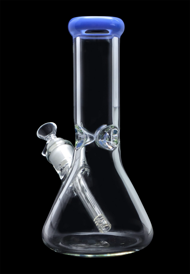 Beaker with Colour Mouthpiece & Ice Pinch Water Pipe - 10 in.