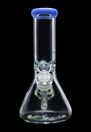 Beaker with Colour Mouthpiece & Ice Pinch Water Pipe - 10 in.