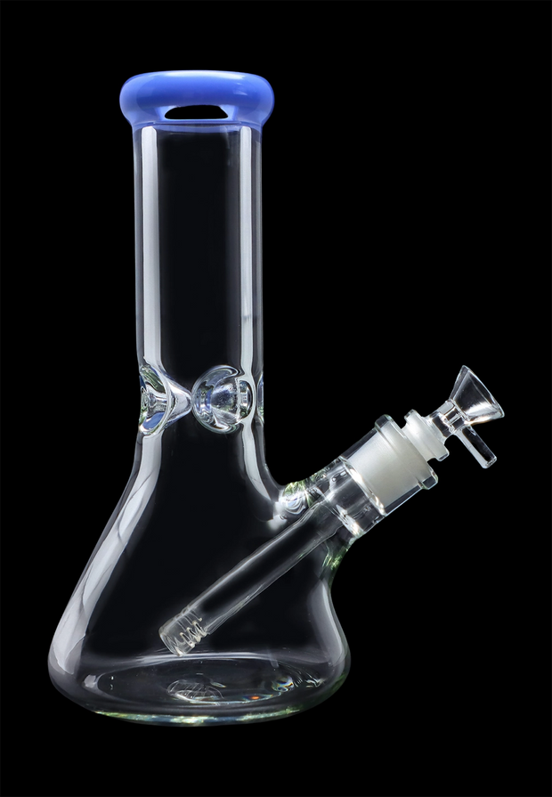 Beaker with Colour Mouthpiece & Ice Pinch Water Pipe - 10 in.