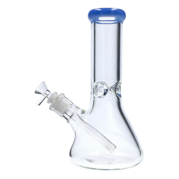 Beaker with Colour Mouthpiece & Ice Pinch Water Pipe - 10 in.