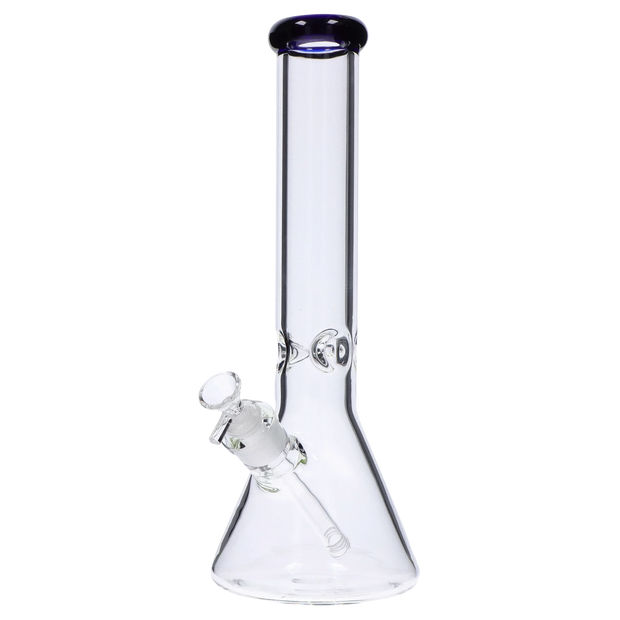 Beaker with Colour Mouthpiece & Ice Pinch Water Pipe - 14 in.