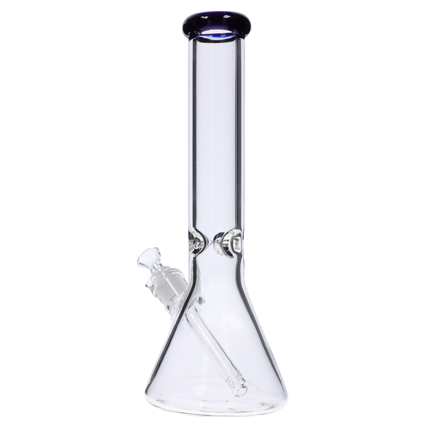 Beaker with Colour Mouthpiece & Ice Pinch Water Pipe - 14 in.