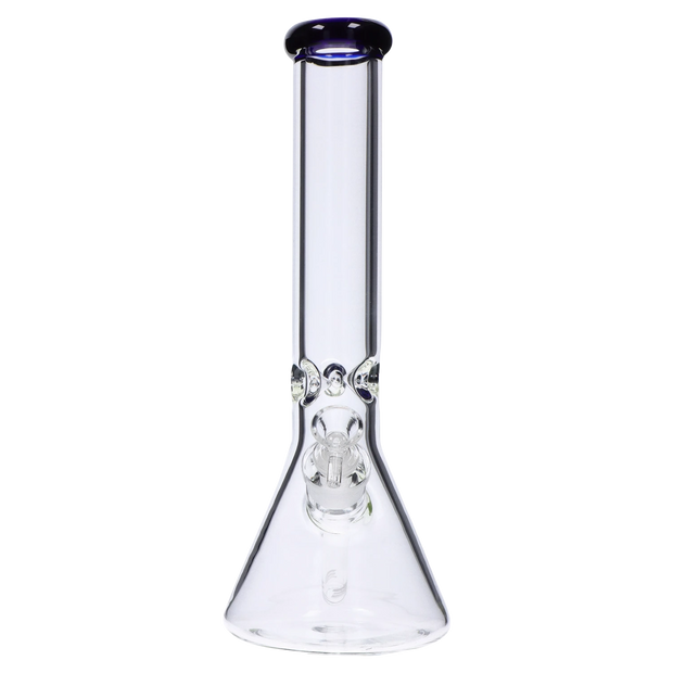 Beaker with Colour Mouthpiece & Ice Pinch Water Pipe - 14 in.